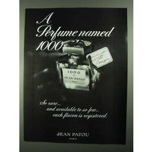 1981 1000 de Jean Patou Jean Perfume Ad