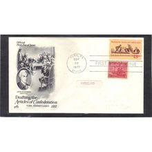 FDC Art Craft 1726 13c Congress + 736 (Cachet-Penciled/A) CV00775