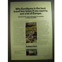 1974 Eurailpass Rail Travel Ad - Why Eurailpass is the best travel buy today