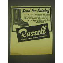 1952 Russell Moccasins Advertisement