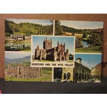 multiview, HEREFORD AND THE WYE VALLEY unused postcard vgc =