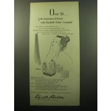 1950 Elizabeth Arden Skin Care Ad - Over 30.. is the beginning of beauty