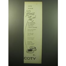 1950 Coty Rouge Tint Makeup Ad - Only Coty has the new Rouge Tint