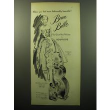 1950 Bourjois Beau Belle Perfume Advertisement - feel more fashionably beautiful
