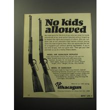 1969 Ithaca Ad - Model 49R Saddlegun Repeater and Model 49 Saddlegun
