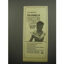 1974 Dell Book Advertisement - The Legend of Bruce Lee by Alex Ben Block