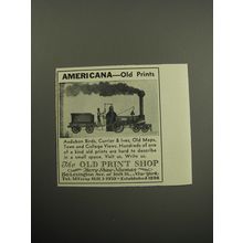 1957 The Old Print Shop Ad - Americana - Old Prints