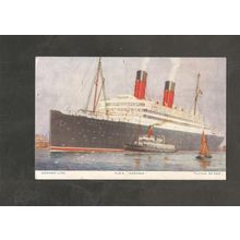 Postcard Ship Cunard RMS Caronia
