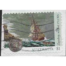 AUS 2017 $1.00 (S/A) 'SHIPWRECKS -ZUYTDORP' ON PAPER FINE USED (EBID25-839)