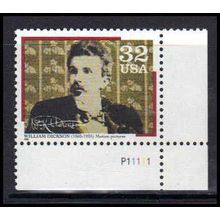3064 32c William Dickson Fine MNH P#S LR P11111 W5205