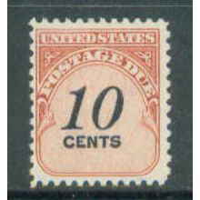 J97 10c Postage Due Fine MMH G0324