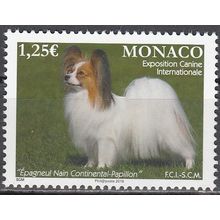 Monaco 2016 Yvert 3021 Neuf ** Cote (2017) 2.50 Euro Chien Epargneul Nain