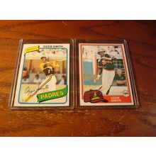 1980 & 1981 Topps, 2nd/3rd Year, OZZIE SMITH, HOF, Padres #393, 254