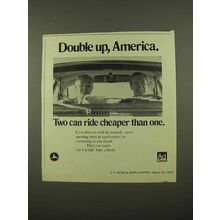 1975 Department of Transportation Ad - Double Up