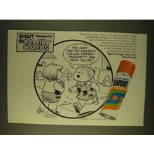 1979 Shout Stain Remover Ad - Family Circus Bil Keane