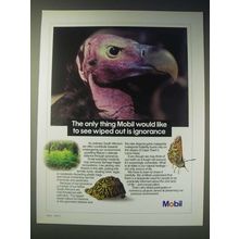 1989 Mobil Oil Ad - The only thing Mobil would like to see wiped out is