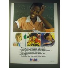 1989 Mobil Oil Ad - Through our wide range of products we serve farming