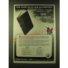 1947 Thomas Nelson & Sons Ad - New Light on an old masterpiece