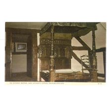 THE BEDSTEAD STRATFORD UPON-AVON unused postcard Anne Hathaway's Cottage #