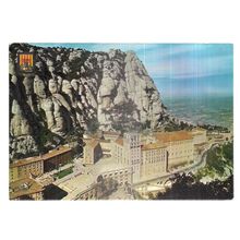 THE MONASTERY, MONTSERRAT, SPAIN unused postcard =