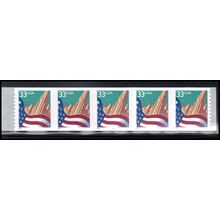 3281c 33c U.S. Flag Over City Very Fine MNH PNC 5555/5 KA9378