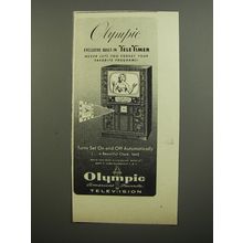 1952 Olympic Television Ad - Olympic exclusive built-in Tele Timer