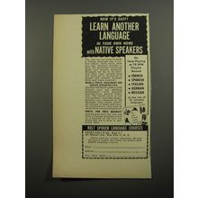 1952 Henry Holt & Co. Spoken Language Courses Ad - Now it's easy!