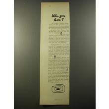 1954 Nation's Business Magazine Ad - Who goes there?