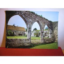 LAY BROTHERS' DORMITORY, BEAULIEU ABBEY, Hampshire unused postcard dated 1971 =