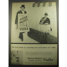 1956 Hiram Walker Vodka Ad - The best people are spreading the word
