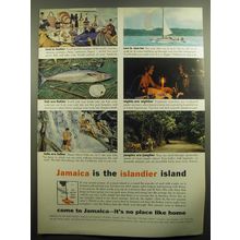 1960 Jamaica Tourism Ad - Jamaica is the islandier island