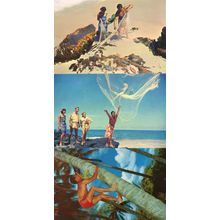 Nuuanu Soto Mission Temples Ala Moana Shops La Ronde Hawaii 4x Postcard s