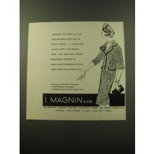 1960 I. Magnin Suit by David Crystal Ad - Suddenly it's spring