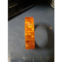 womens repurposed watch band? orange stone overlay missing 1 stone