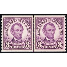 600, Mint Superb NH 3¢ Coil Line Pair - WoW - Stuart Katz