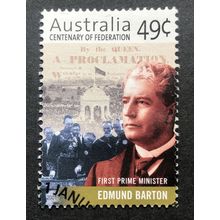 AUSTRALIA 2001 SG 2063 USED 'FEDERATION' SHEET #1