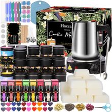 Complete Candle Making Kit with Wax Melter, Candle Making Supplies, DIY Arts&Cra