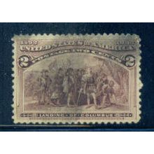 Used 231 2c Landing of Columbus Almost Very Fine T1418