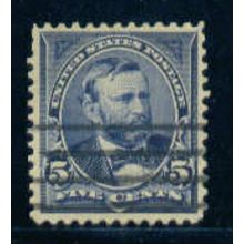Used 281 5c Ulysses S. Grant Fine M05009