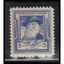 867 5c Walt Whitman Fine MNH KA2853