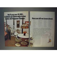 1973 Ajax All Purpose Cleaner Ad - 6 New Ways To Use