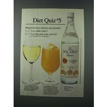 1986 Bacardi Rum Ad - Diet Quiz #5