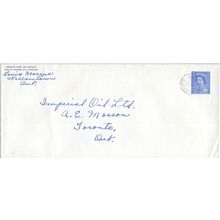 Canada #EN72c Elizabeth II Karsh Postal Envelope USED full rough gum thick Paper