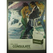 1965 Consulate Cigarettes Ad - Cool as a mountain stream