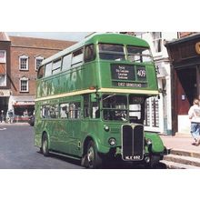 Purley Old Coulsdon Caterham 409 East Grinstead Bus Station Postcard