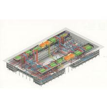 Lord Foster Cleveland Clinic Ohio Services Technical Drawing Postcard