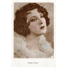 Estelle Taylor Film Actress Hand Coloured Tinted Real Photo Postcard