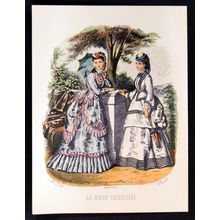LA MODE ILLUSTREE FASHION PLATE 1940s Sidney Z. Lucas Anaïs Toudouze ETCHING #1