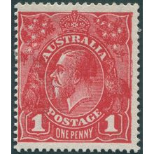 Australia 1920 1d carmine aniline Perf 14¼x14 SG21cf unused