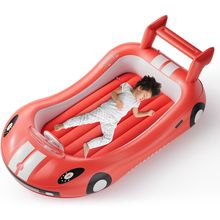 QPAU Inflatable Kids Bed, Toddler Travel Bed with Sides, for Camping, Traveling,